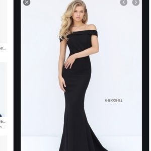 Off the shoulder gown